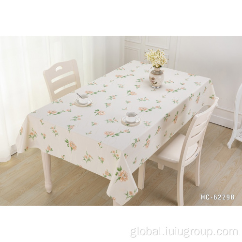 Beautiful Decoration Tablecloth OEM Wholesale Embossed Beautiful Decoration PVC Tablecloth Supplier